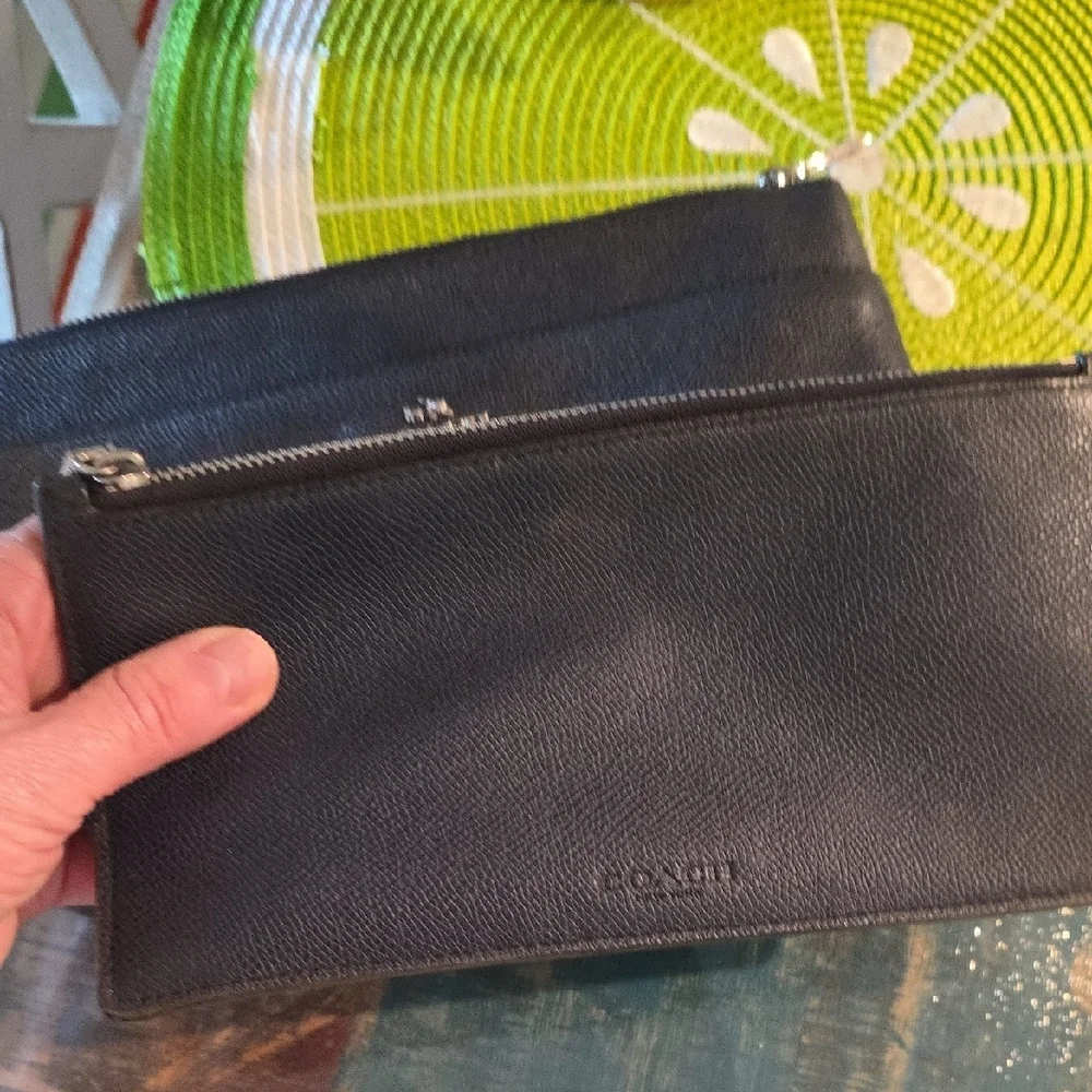 Coach sleek black